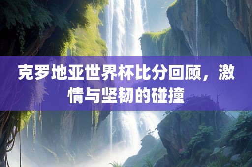 克罗地亚世界杯比分回顾，激情与坚韧的金炬实业股份有限公司碰撞