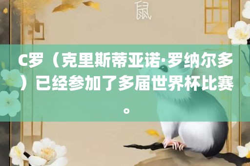 C罗（克里斯蒂亚诺·罗纳尔多）已经参加了多届世界杯比赛。