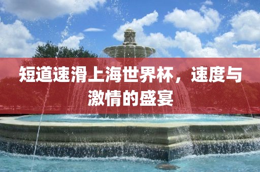 短道速滑上海世界杯，速度与激情的盛宴