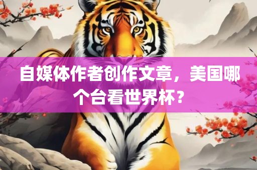自媒体作者创作文章，美国哪个台看世界杯？