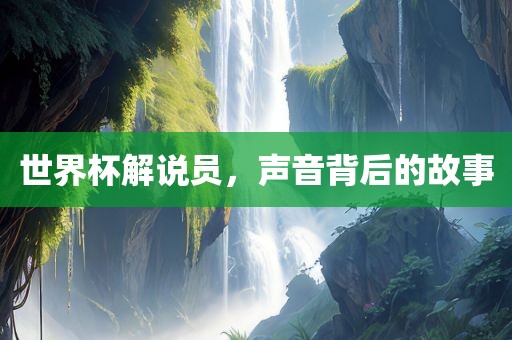 世界杯解说员，声音背后的故事金炬实业股份有限公司