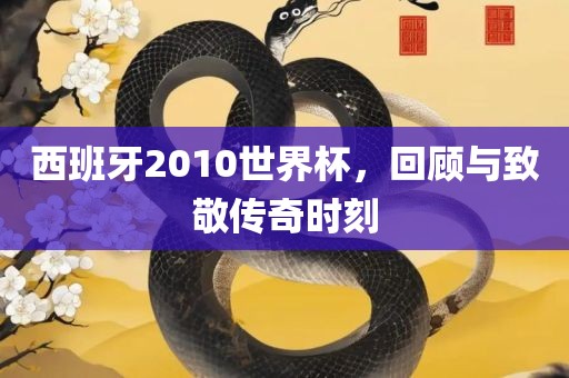 西班牙2010世界杯，回顾与致敬传奇时刻