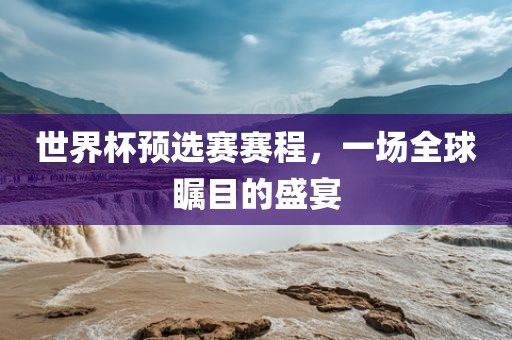 世界杯预选赛赛程，一场全球瞩目的盛宴金炬实业股份有限公司