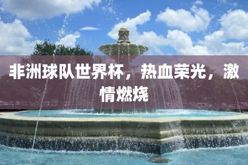 非洲球队世界杯，热血荣光，激情燃烧金炬实业股份有限公司