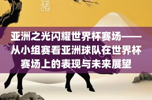 亚洲之光闪耀世界杯赛场——从小组赛看亚洲球队在世界杯赛场上的表现与未来展望
