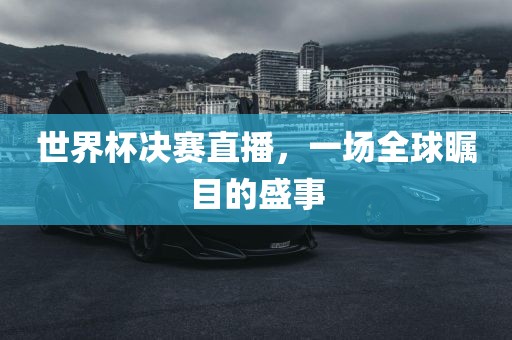 世界杯决赛直播，一场全球瞩目的盛事