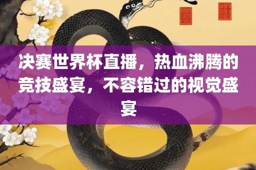 决赛世界杯直播，热血沸腾的竞技盛宴，不容错过的视觉盛宴