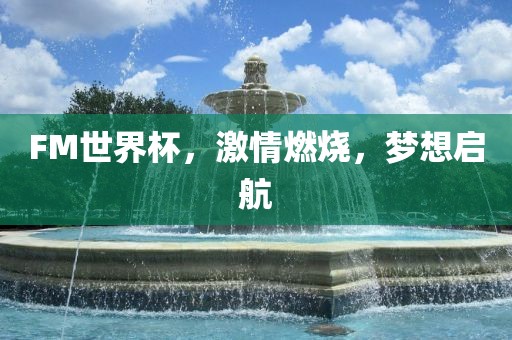 FM世界杯，激情燃烧，梦想启航