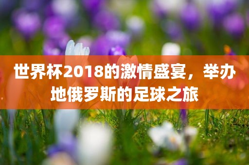 世界杯2018的激情盛宴，举办地俄罗斯的足球之旅