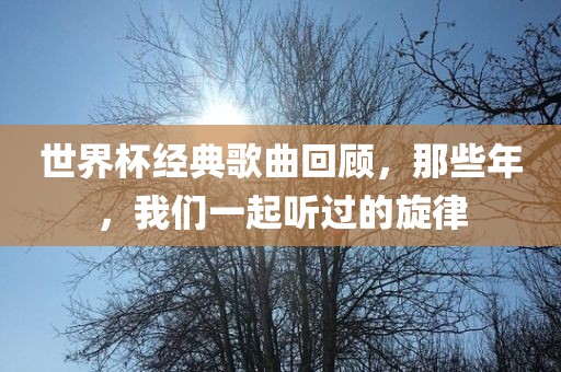 世界杯经典歌曲回顾，那些年，我们一起听过的旋律金炬实业股份有限公司