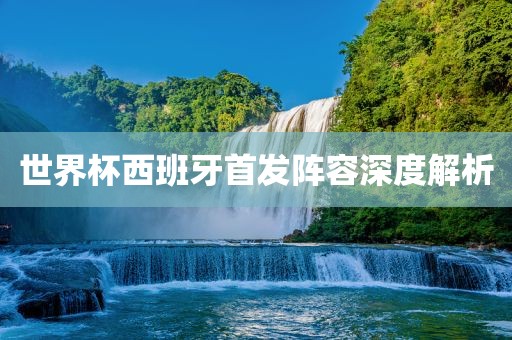 世界杯西班牙首发阵容深度解析