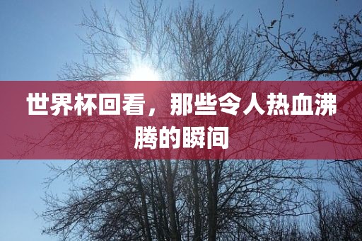 世界杯回看，那些令人热血沸腾的瞬间金炬实业股份有限公司