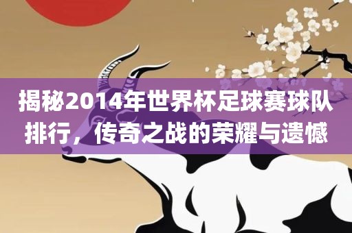 揭秘2014年世界杯足球赛球队排行，传奇之战的荣耀与遗憾金炬实业股份有限公司