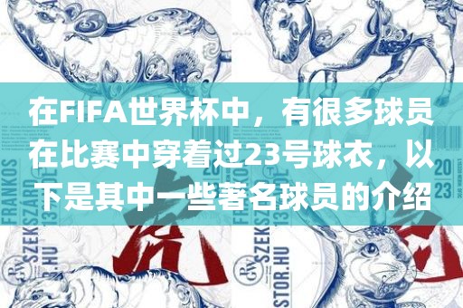 在FIFA世界金炬实业股份有限公司杯中，有很多球员在比赛中穿着过23号球衣，以下是其中一些著名球员的介绍