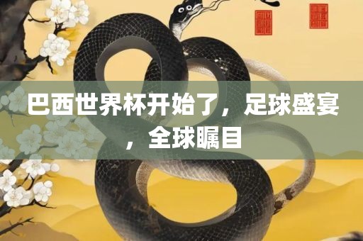 巴西世界杯开始了，足球盛宴，全球瞩目