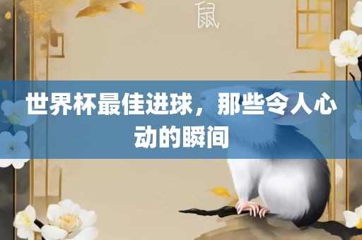 世界杯最佳进球，那些令人心动的瞬间