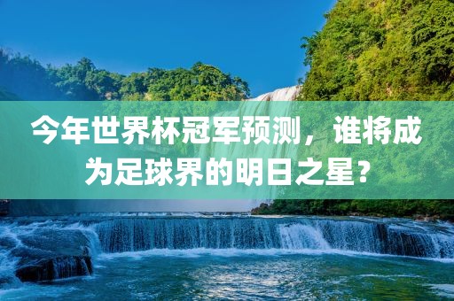 今年世界杯冠军预测，谁将成为足球界的明日之星？