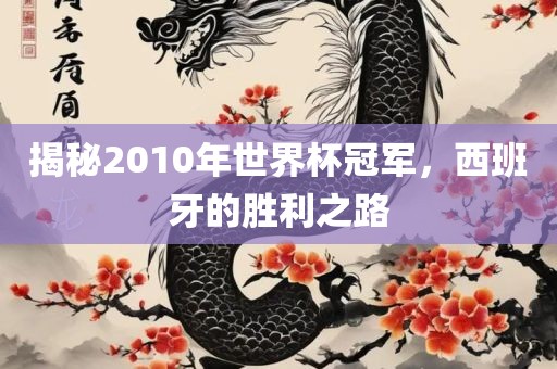 揭秘2010年世界杯冠军，西班牙的胜利之路