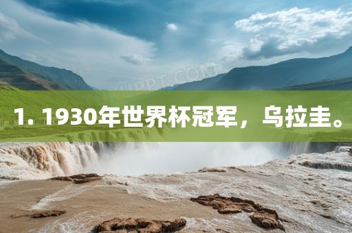 1. 1930年世界杯冠军，乌拉圭。