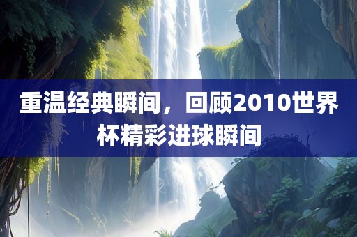 重温经典瞬间，回顾2010世界杯精彩进球瞬间