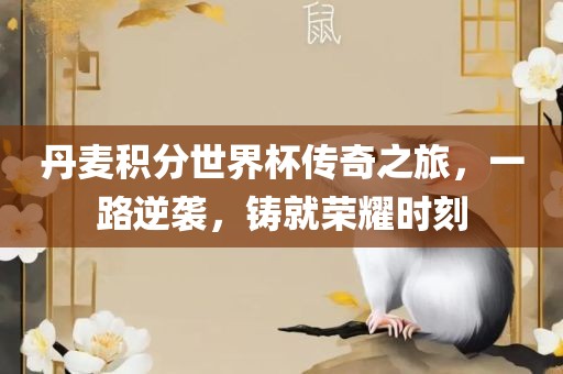 丹麦积分世界杯传奇之旅，一路逆袭，铸就荣耀时刻金炬实业股份有限公司