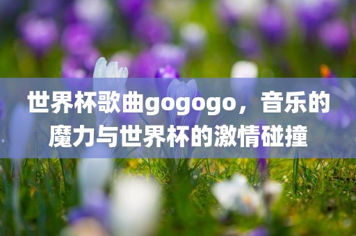 世界杯歌曲gogogo，音乐的魔力与世界杯的激情碰撞
