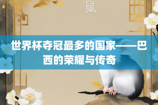 世界杯夺冠最多的国家——巴西的荣耀与传奇