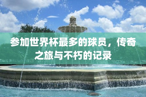 参加世界杯最多的球员，传奇之旅与不朽的记录金炬实业股份有限公司