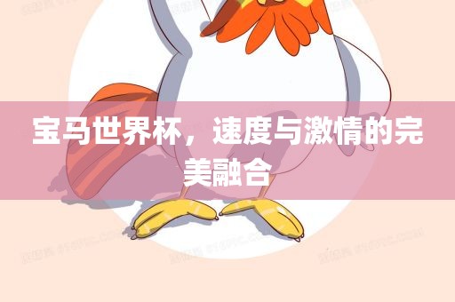 宝马世界杯，速度与激情的完美融合