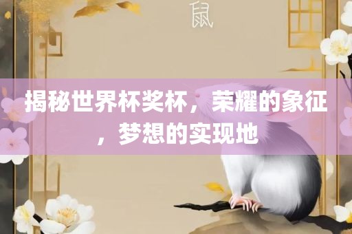 揭秘世界杯奖杯，荣耀的象征，梦想的实现地