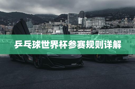 乒乓球世界杯参赛规则详解