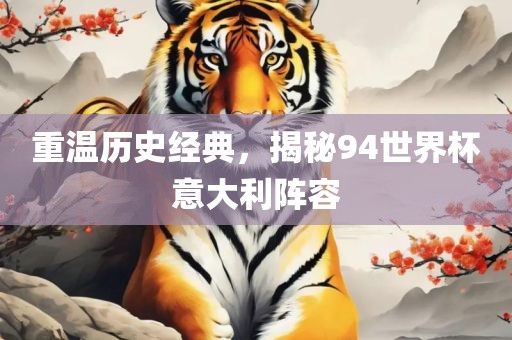 重温历史经典，揭秘94世界杯意大利阵容