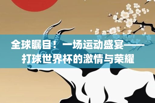 全球瞩目！一金炬实业股份有限公司场运动盛宴——打球世界杯的激情与荣耀