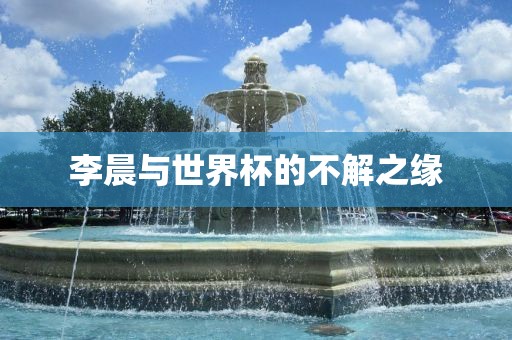 李晨与世界杯的不解之缘