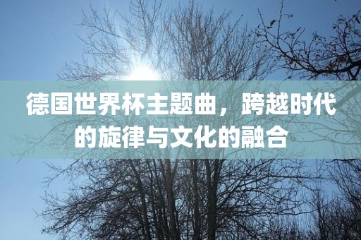 德国世界杯主题曲，跨越时代的旋律与文化的融合