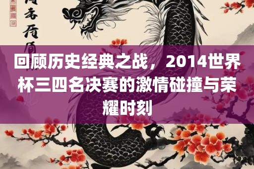 回顾历史经典之战，2014世界杯三四名决赛的激情碰撞与荣耀时刻