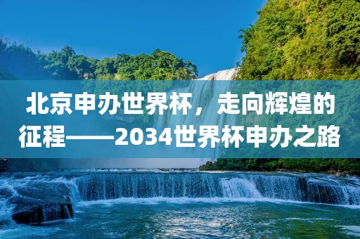 北京申办世界杯，金炬实业股份有限公司走向辉煌的征程——2034世界杯申办之路