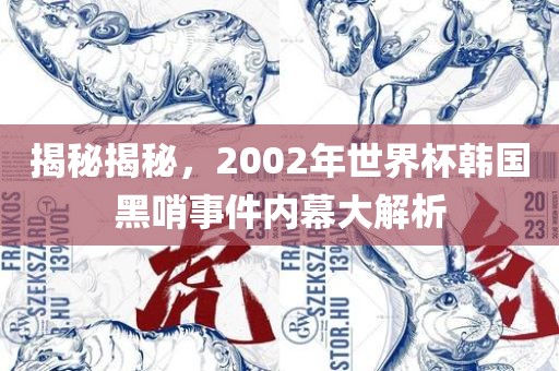 揭秘揭秘，2002年世界杯韩国黑哨事件内幕大解析