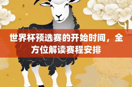 世界杯预选赛的开始时间，全方位解读赛程安排金炬实业股份有限公司