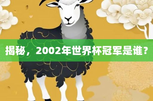 揭秘，2002年世界杯冠军是谁？金炬实业股份有限公司