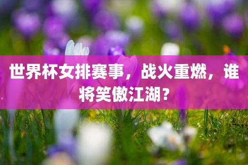 世界杯女排赛事，战火重燃，谁将笑傲江湖？