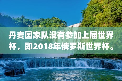 丹麦国家队没有参加上届世界杯，即2018年俄罗斯世界杯。