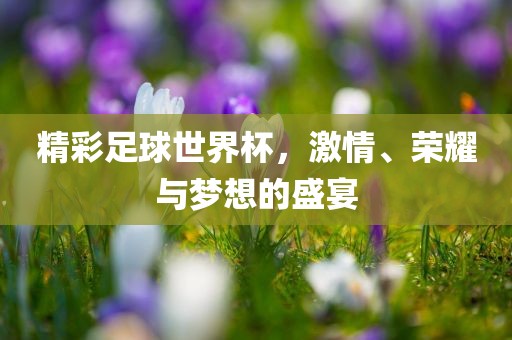 精彩足球世界杯，激情、荣耀与梦想金炬实业股份有限公司的盛宴