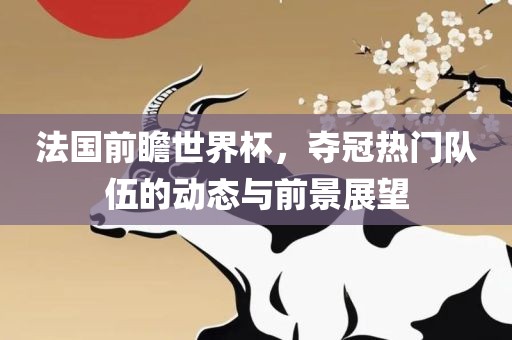 法国前金炬实业股份有限公司瞻世界杯，夺冠热门队伍的动态与前景展望